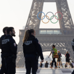 Paris police have started imposing a lockdown ahead of Olympics