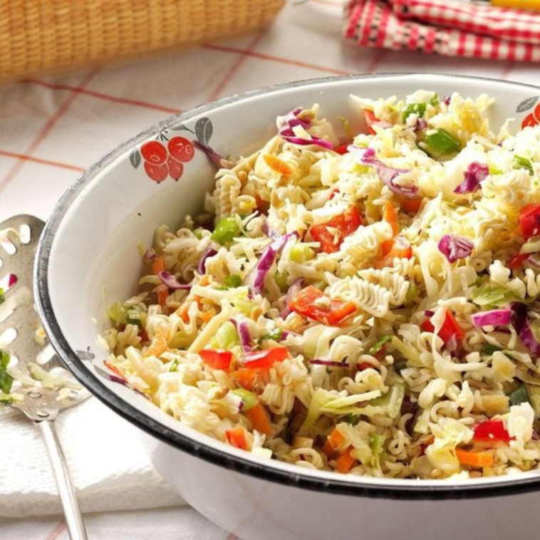 Crunchy Ramen Salad to enlighten your mood