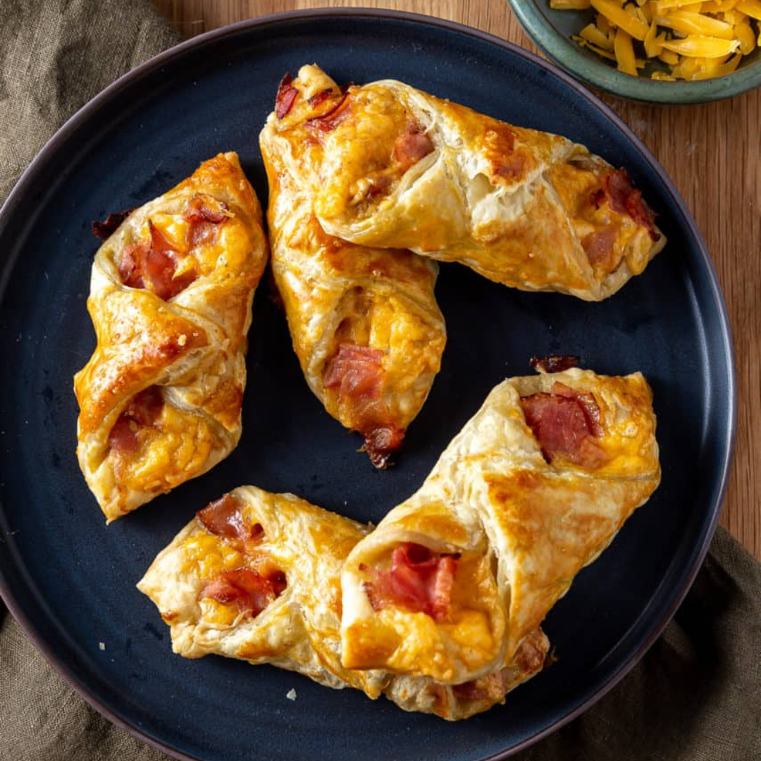 Easy Ham and Cheese Pastry Puff recipe
