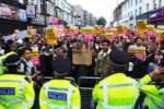 Anti racism protesters come to protect asylum centers across England