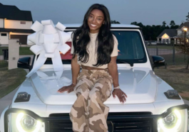 Simone Biles Poses With Her New White G-Wagon