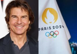 Tom Cruise Skydives at the Closing Ceremony of Olympics 2024