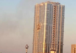 A Drone Crashes Into Russia's 38- Storey Building in Saratov