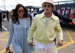 Brad Pitt Arrives at venice festival with girlfriend Ines de Ramon