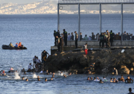 The Spanish enclave of Ceuta is seeing hundreds of Moroccan migrants