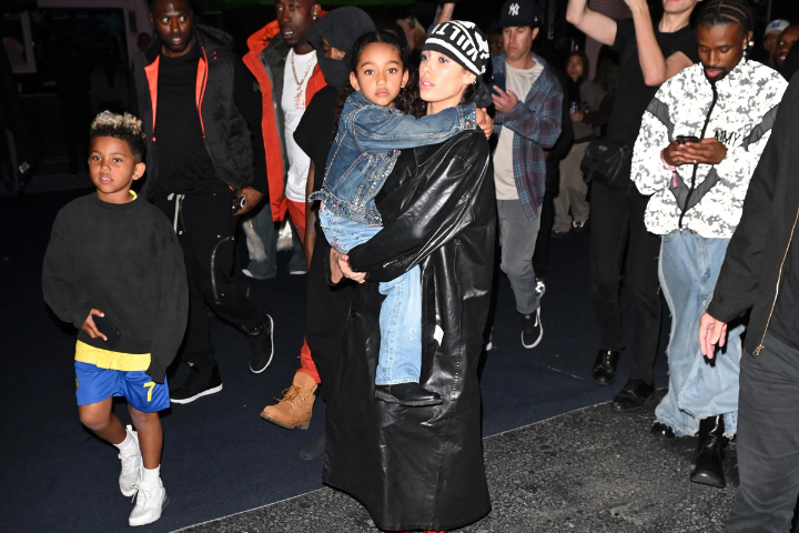 Bianca Censori Bonds with Kanye West's Children