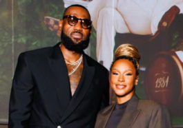 Salma Hayek Stuns In Gold At Paris Fashion Week