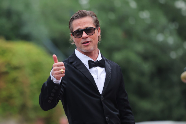 Brad Pitt And Ines de Ramon Seen Spending Time At French Winery