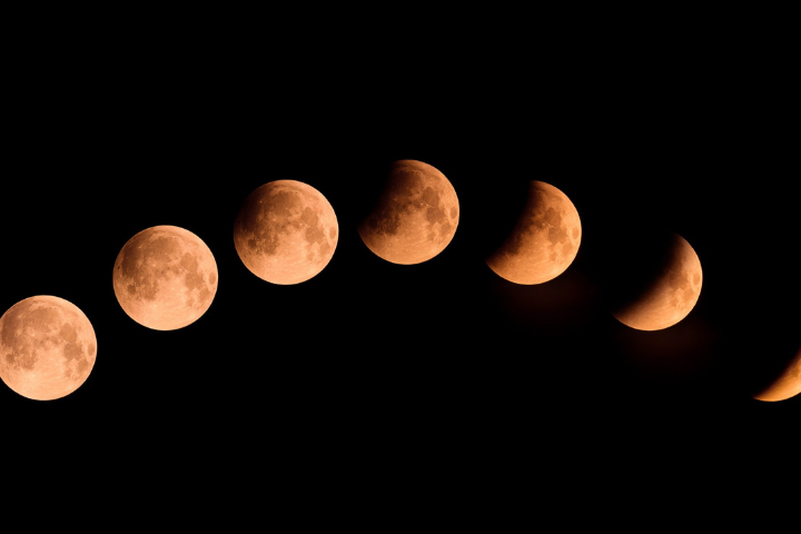 Super Harvest Moon And Partial Lunar Eclipse Shine Tonight