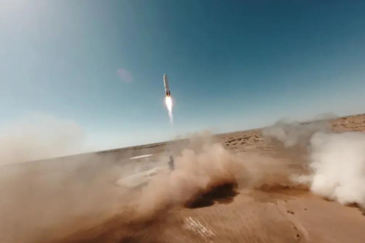 Drone Footage Shows Chinese Rocket Exploding