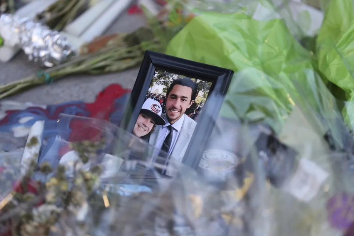 Meredith Gaudreau Reveals Pregnancy at Memorial Service