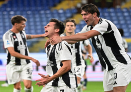 Vlahovic scores a brace to put Juventus on top of the league