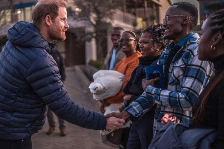 Prince Harry visits Lesotho with his charity