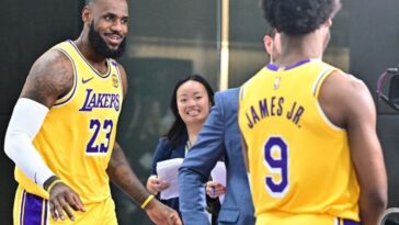 LeBron and Bronny James Shine at Lakers Media Day Together