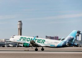 Flames Erupt Under Frontier Plane After Hard Landing in Vegas