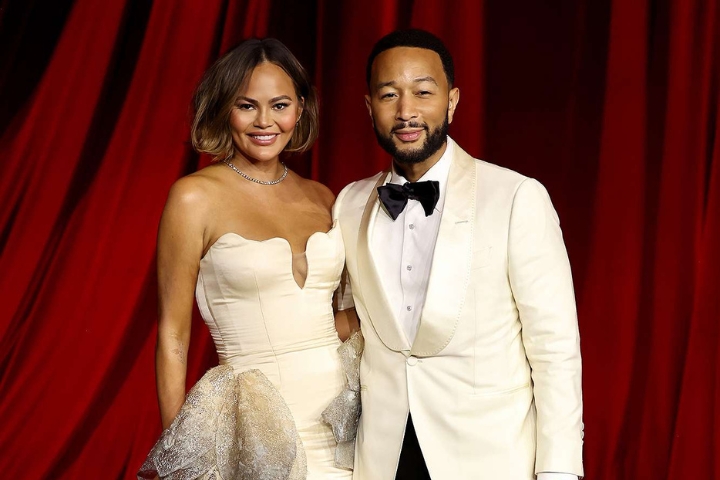 Chrissy Teigen and John Legend Shine at Academy Museum Gala