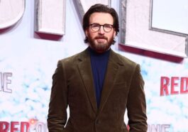 Chris Evans Unveils Scruffy Look for “Red One” Promo
