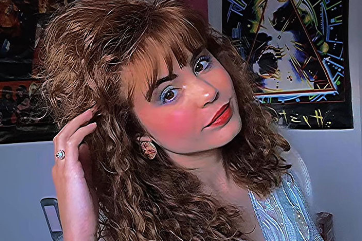 80s Obsessed TikTok Star Channels Iconic Glam Metal Vibes