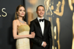 Angelina Jolie and Son Knox Attend Governors Awards in Style