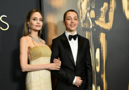 Angelina Jolie and Son Knox Attend Governors Awards in Style