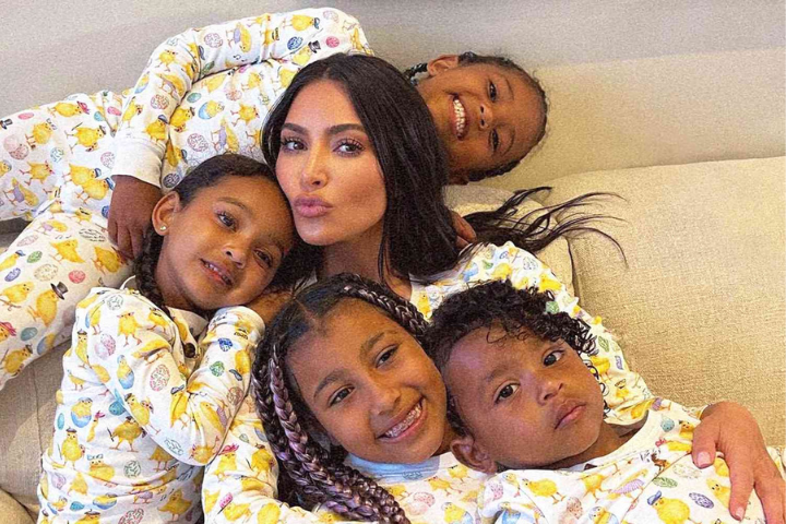 Kim Kardashian Shares Sweet Family Photos with Her Kids and Kris Jenner